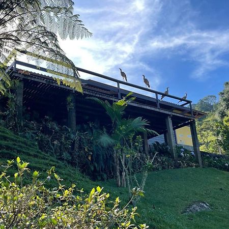 Sitio Com Piscina Natural E Cascata, Com Linda Vista Em Lumiar. Exterior foto